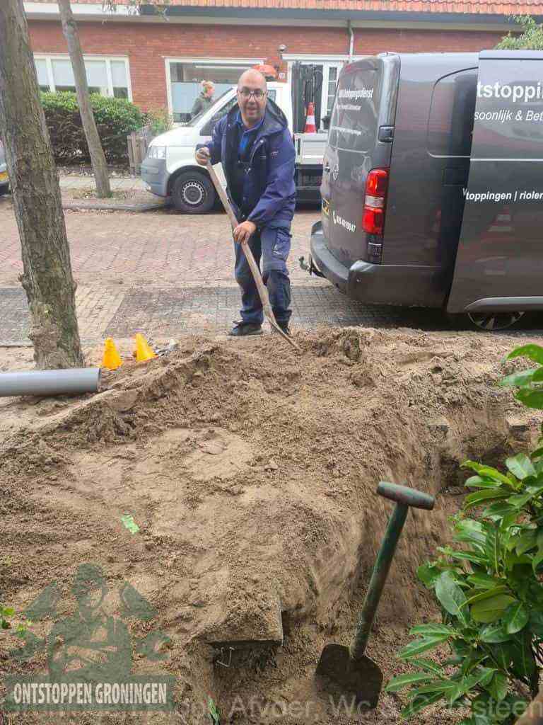 Riool ontstoppen Groningen graven