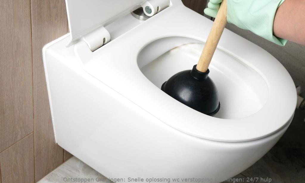 Snelle oplossing wc verstopping Groningen: 24/7 hulp